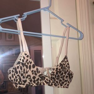J Crew 34B leopard print bralette